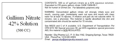 Equine Navicular Disease Medicine Gallium Nitrate