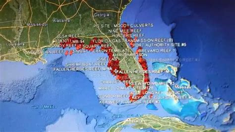 Google Earth Fishing - Florida Reefs - Youtube - Florida Fishing Reef ...