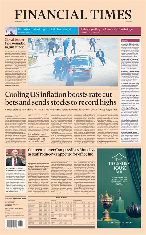 Financial Times Front Page 16th Of May 2024 Tomorrow S Papers Today