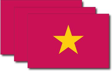 Vietnam Flag Sticker (3 Pack)