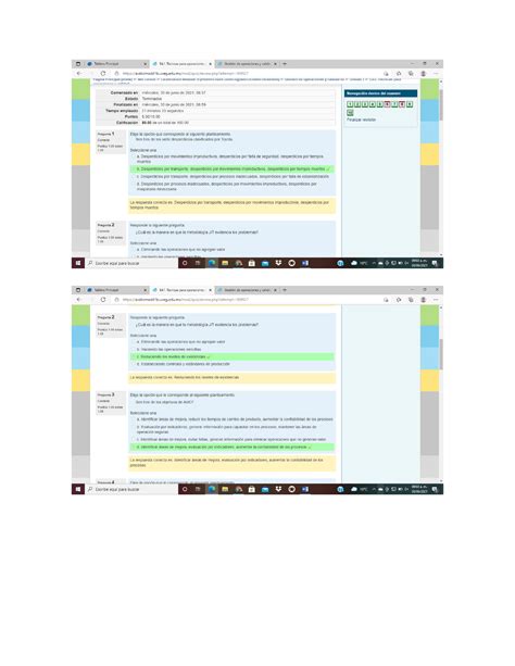 EA1 Técnicas para operaciones y calidad Examen Gestion de