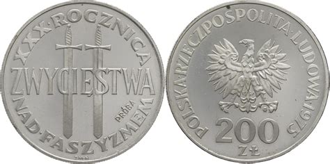 Polen Volksrepublik Zloty Mw Th Anniversary Of Victory