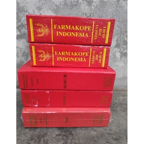 Jual Stok Banyak Farmakope Indonesia Edisi 6 2020 Jilid 1 Dan 2