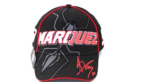 Gorra Marc Marquez Oficial Firma Negra YouTube