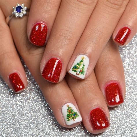 Docc Christmas Tree Christmas Tree Nail Designs Tree Nails