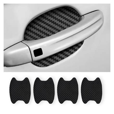 Blilo Pcs Car Door Handle Sticker Carbon Fiber Anti Scratches Car