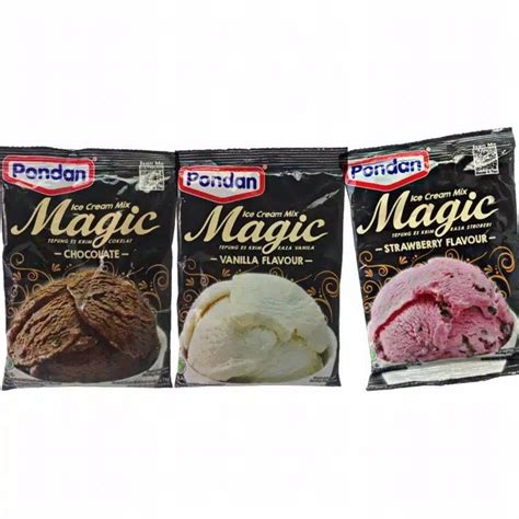 Jual Pondan Magic Ice Cream Pouch Chocolate Vanilla Strowberry G