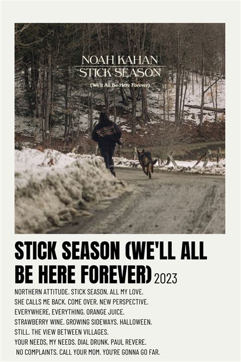 stick season | Music album covers, Seasons posters, Music poster design