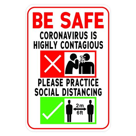 BE SAFE CORONAVIRUS IS HIGHLY CONTAGIOUS - American Sign Company