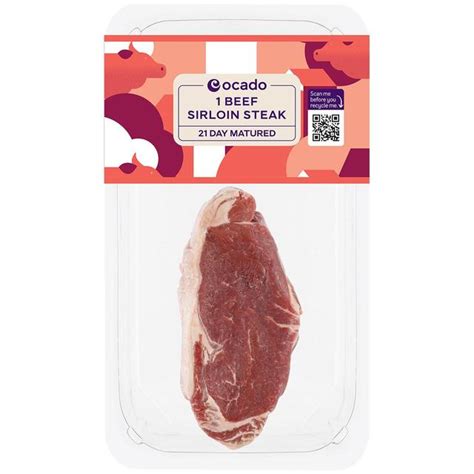 Ocado 1 Beef Sirloin Steak Ocado