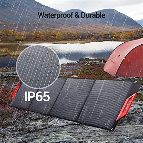 Rockpals W Portable Solar Panels With Kickstand Foldable Solar