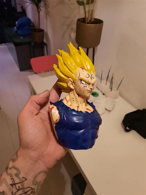 3D Printed Vegeta Bust Base Made With AnycubicCults