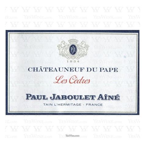 Paul Jaboulet Les Cedres Chateauneuf Du Pape 2007 Rhone Blend Red