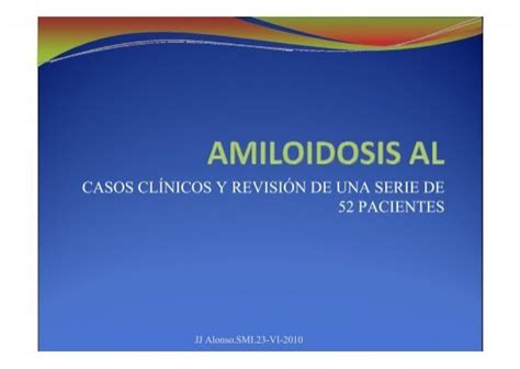 Amiloidosis AL EXTRANET Hospital Universitario Cruces