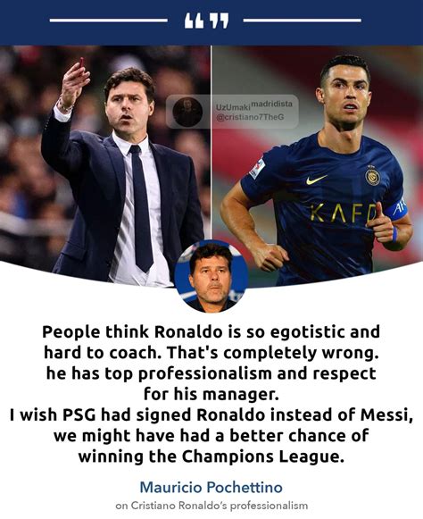 Mauricio Pochettino Speaking About Cristiano Ronaldo And Lionel