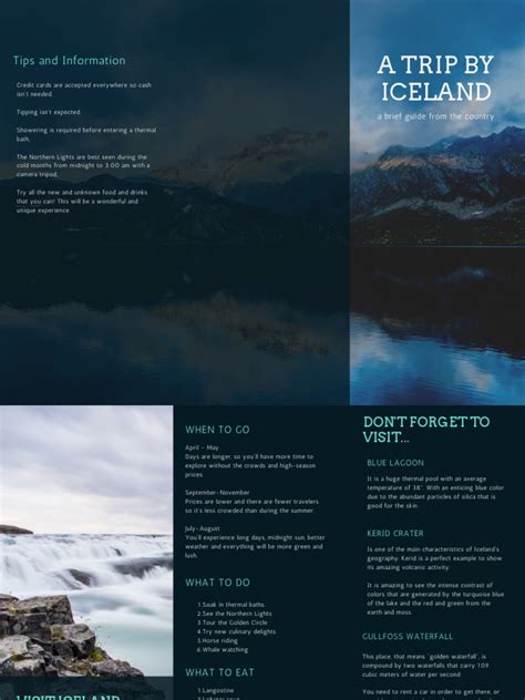 Visit Iceland Brochure Pdf Iceland