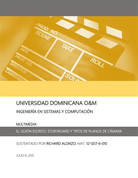 PDF Tipos de guión y tipos de planos de cámara DOKUMEN TIPS