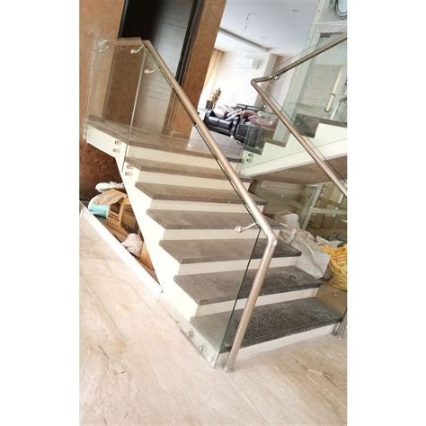 Stairs Mm Stainless Steel Glass Railing For Home Material Grade