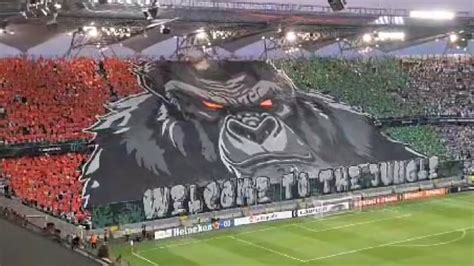 WELCOME TO THE JUNGLE Oprawa Na Meczu Legia Warszawa Aston Villa