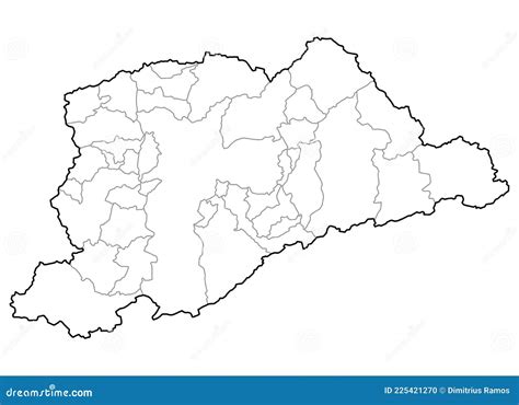 Mapa Simples Da Regi O Metropolitana De S O Paulo Ilustra O Do Vetor