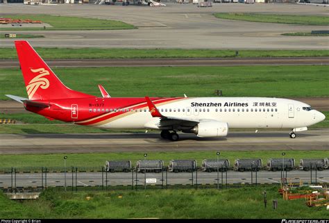 B 1377 Shenzhen Airlines Boeing 737 87L WL Photo By Brian ID 898237