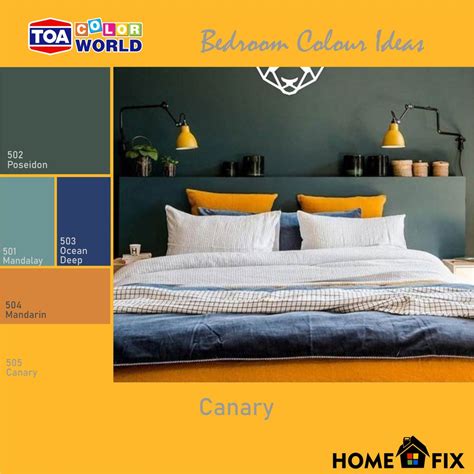 Cat Dalam Rumah Bedrooms Colour Scheme Part 3 TOA Supertech Gold 1