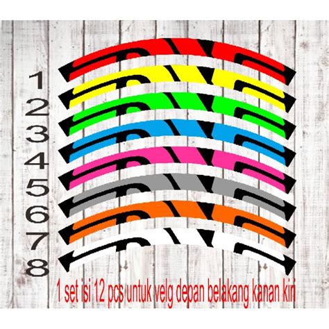 Jual Stiker Decal Velg Rim Enve Sepeda Mtb Shopee Indonesia