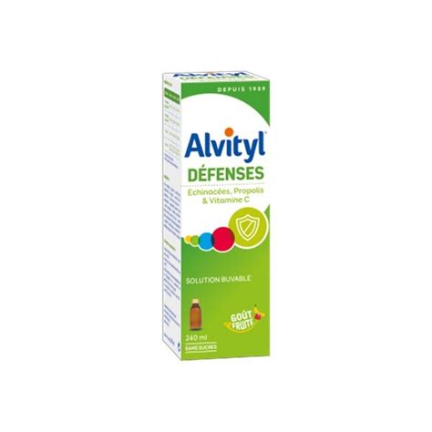 Urgo Alvityl Défenses Naturelles Sirop Sans Sucre 240ml Izyshop