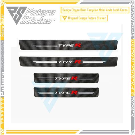 Jual Pcs Sticker Carbon Pintu Mobil Pengaman Pintu Mobil Honda Type R