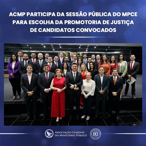 ACMP participa da Sessão Pública do MPCE para escolha da Promotoria de