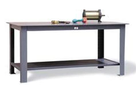 Strong Hold Heavy Duty Shop Table With Half Inch Steel Plate Top