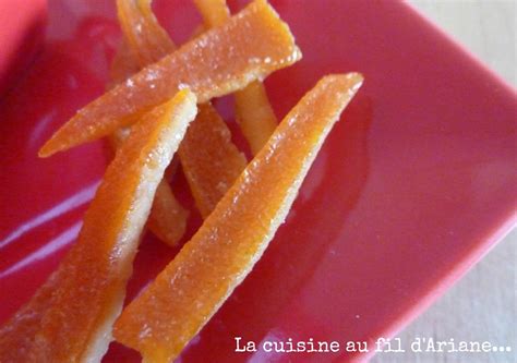 Ecorces D Orange Confites La Cuisine Au Fil D Ariane