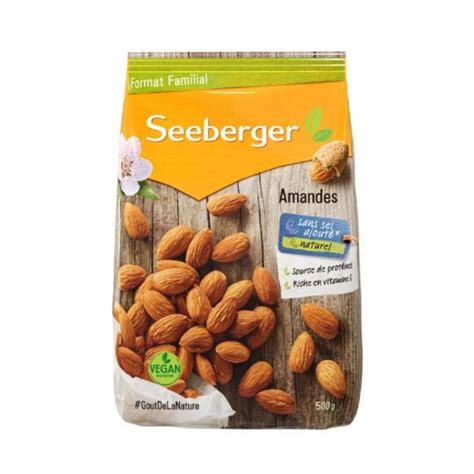 Amandes D Cortiqu Es Natures Seeberger Le Sachet De G Prix Carrefour