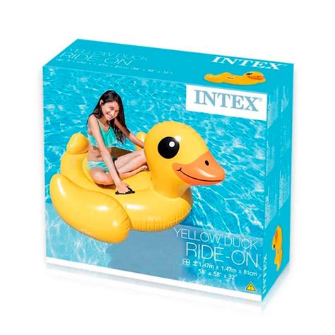 Boia Inflavel Bote Pato Amarelo Intex Intex Piscina Mais