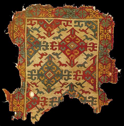 Western Anatolian Rug Fragment Balikesir Province Turkey Th