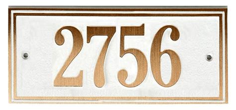 Brass Address Plaques – Brass House Number Signs