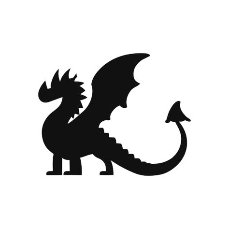 Premium Vector Dragon Silhouette Vector Illustration