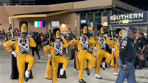 Alabama State University Mighty Marching Hornets Band Marching Out