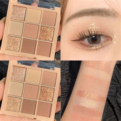 Cheap Milk Tea Nine Color Eyeshadow Nine Grid Eyeshadow Nine Colors