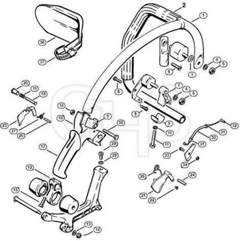 Genuine Stihl 090 Av S Av Handle X 13 281 004 3584 Ghs