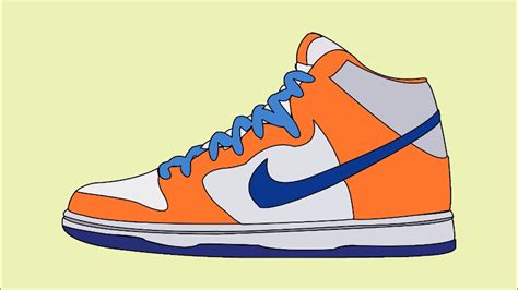 Speed Art Nike Sb Dunk High Hypebeast Illustration Inkscape Youtube