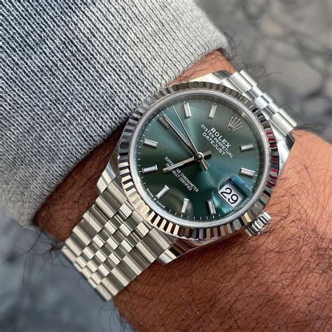 2022 Rolex Datejust 41 126300 Green Dial Review Bob S Watches