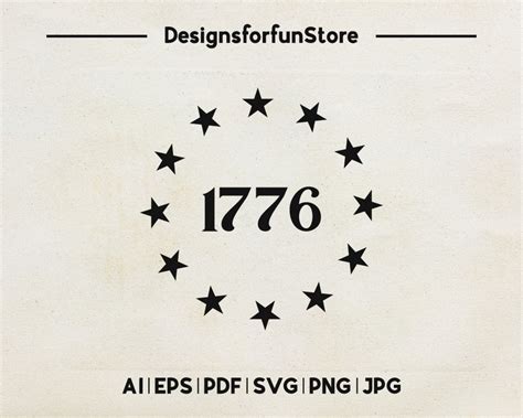 13 Stars Svg Betsy Ross Svg Digital Download 13 Star In Etsy