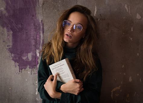 Women Model Brunette Indoors Looking At Viewer Women With Glasses