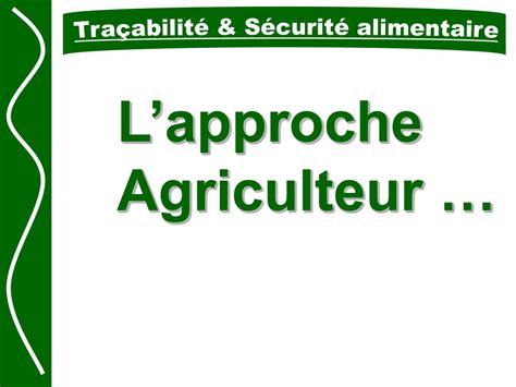 PPT Traçabilité Sécurité alimentaire 27 Avril 2005 PowerPoint