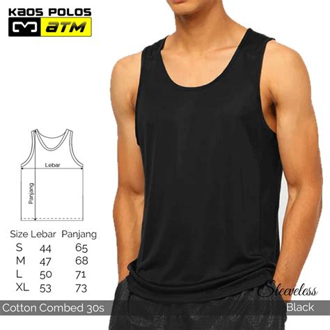 Jual Singlet Pria Tank Top Bahan Cotton Combed 30s Premium Shopee