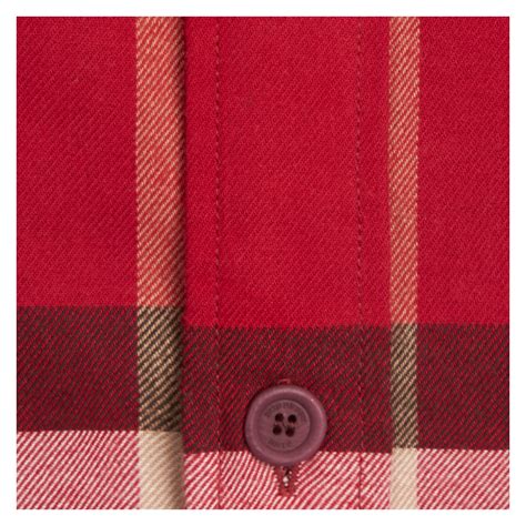 Check Cotton Flannel Shirt In Parade Red Men Burberry United States