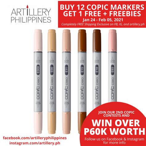 Copic Ciao Marker Set Of 6 Skin Tone Portrait Artillery Philippines