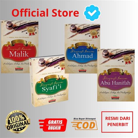 Jual Buku Paketan Biografi Empat Imam Mazhab 4 Jilid Imam Syafii Imam