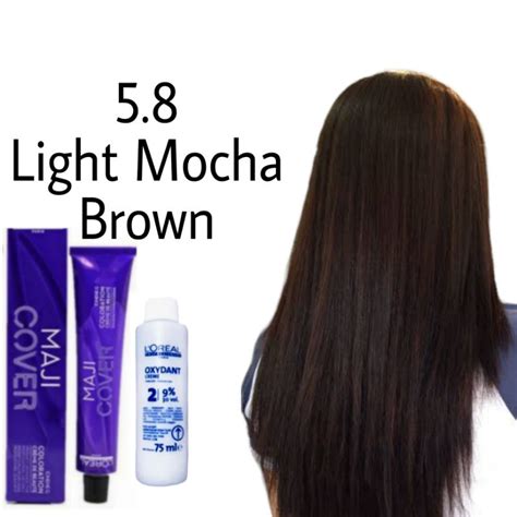 Jual Cat Rambut Loreal Majirel Maji Cover Ligjt Mocha Brown